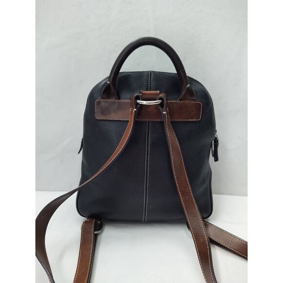 Dooney & Bourke Black Pebbled Leather Top Handle Zipper Closure Backpack main image 16